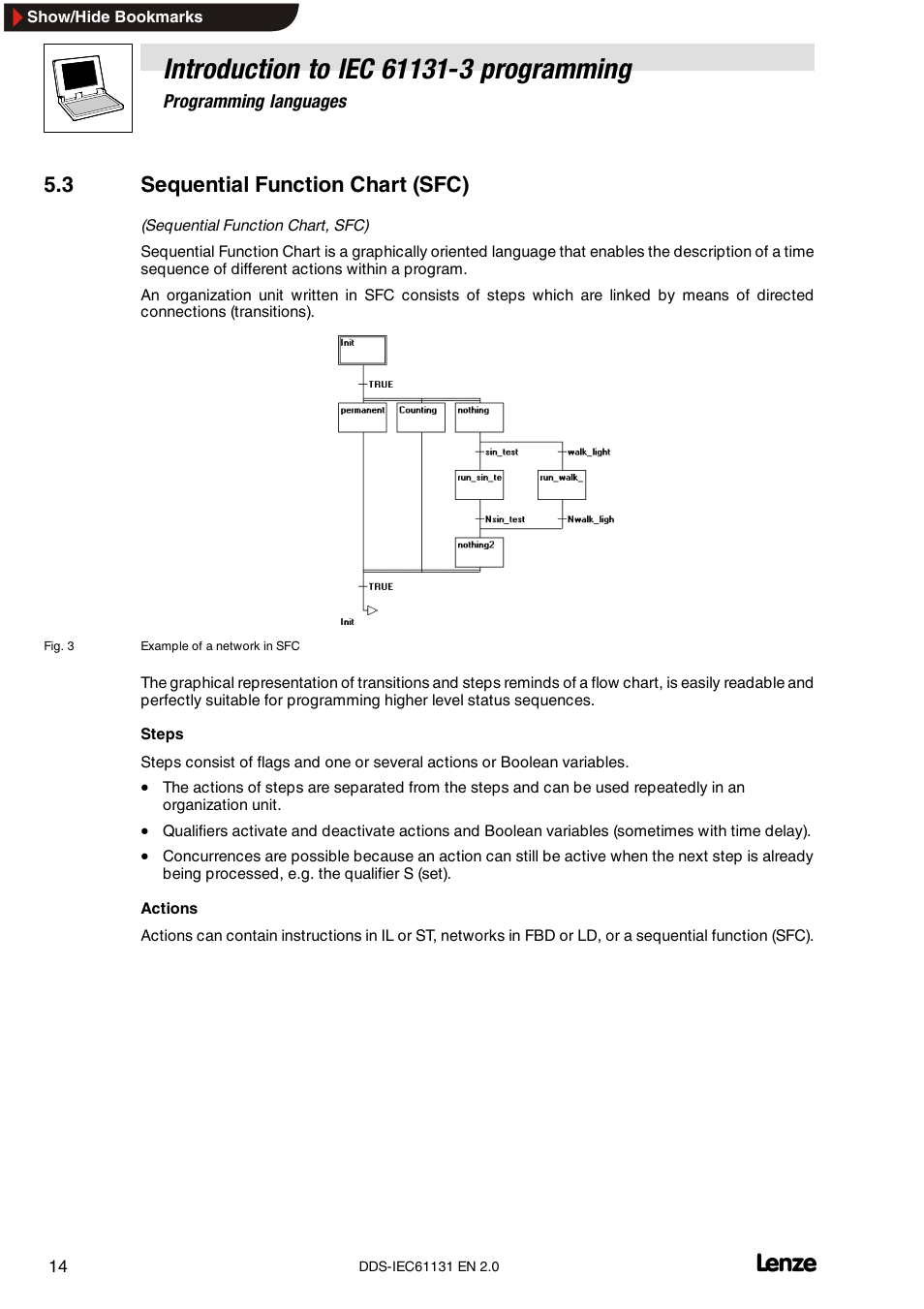 3 sequential function chart (sfc) | Lenze DDS v2.0 User Manual | Page 16 / 26