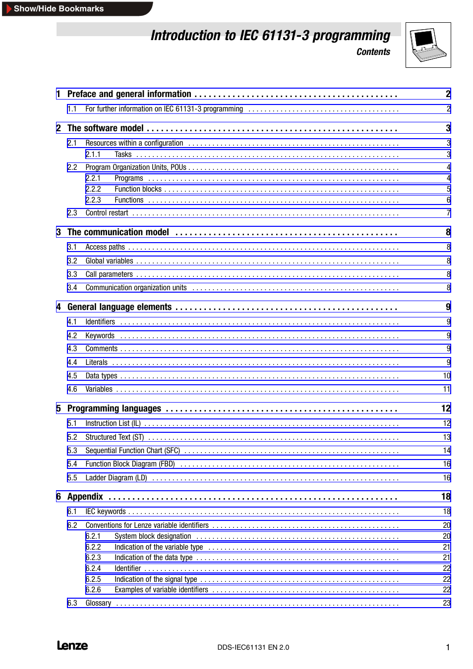 Lenze DDS v2.0 User Manual | Page 3 / 26