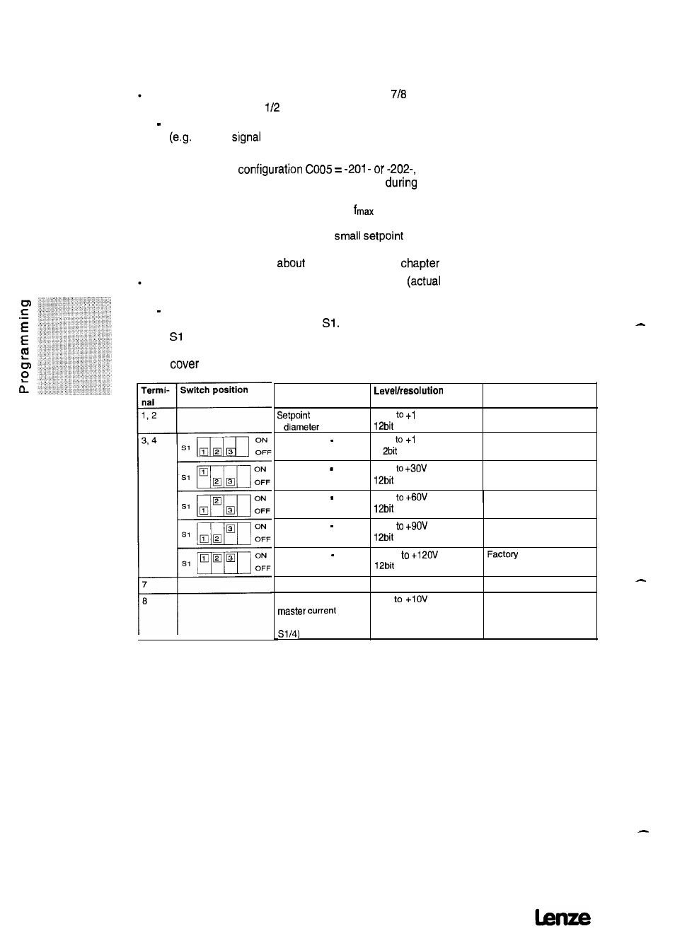 5 adjustment of analog inputs | Lenze 8615E User Manual | Page 108 / 158