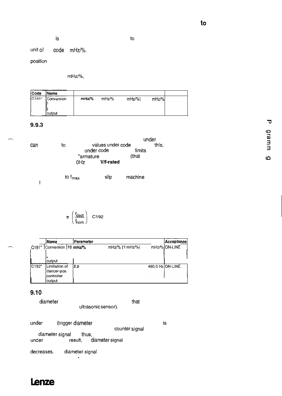 Diameter compensator | Lenze 8615E User Manual | Page 117 / 158