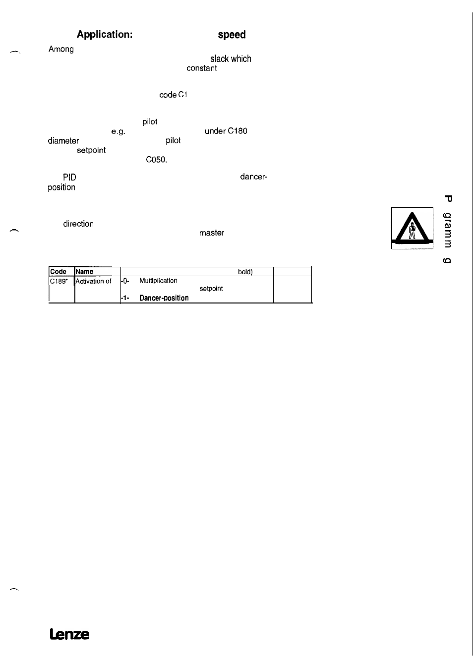 13 loop control with adaption, Caution | Lenze 8615E User Manual | Page 121 / 158