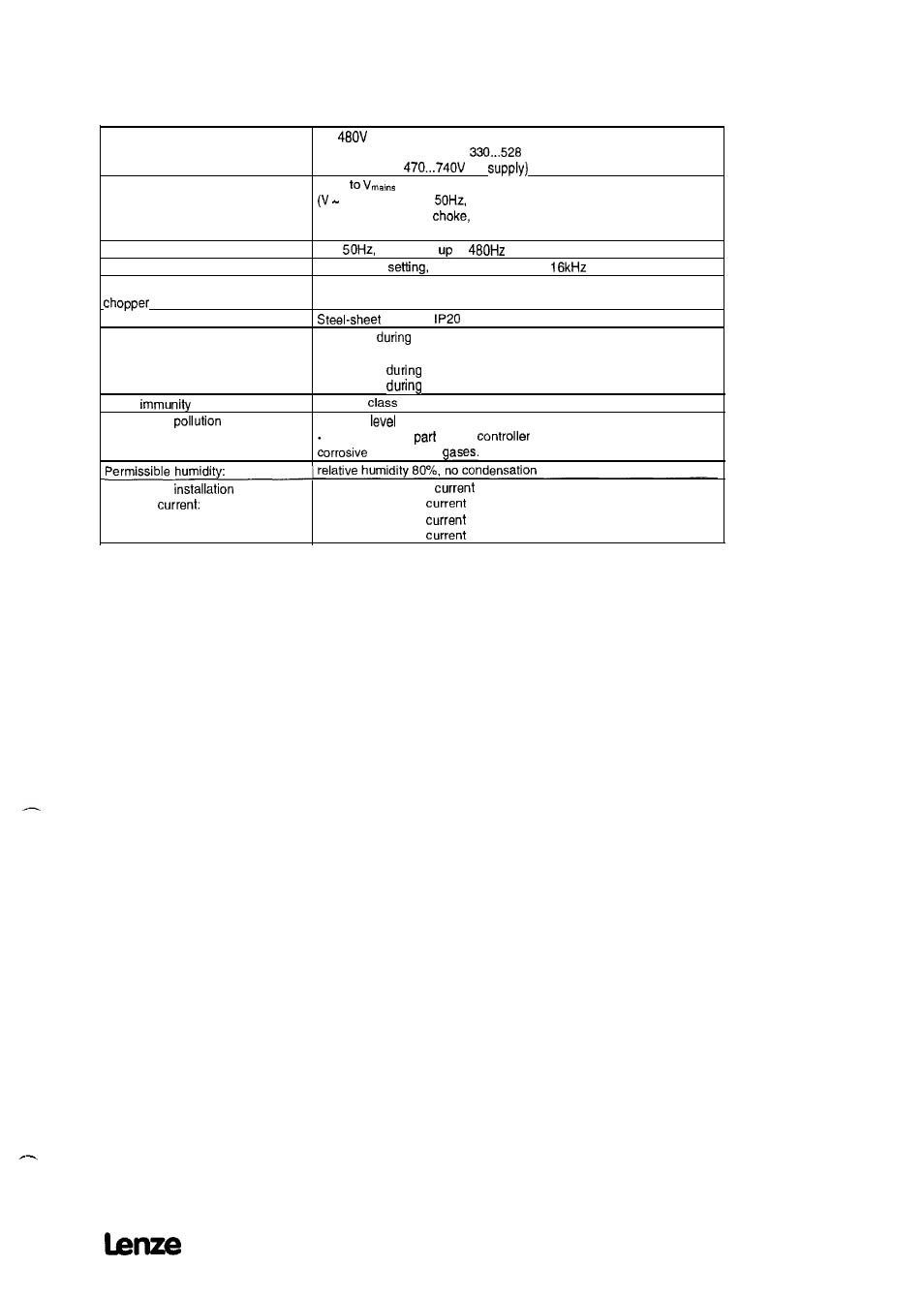 2technical data, 1 general data | Lenze 8615E User Manual | Page 13 / 158