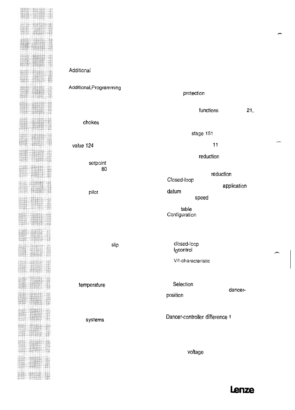 Index | Lenze 8615E User Manual | Page 154 / 158
