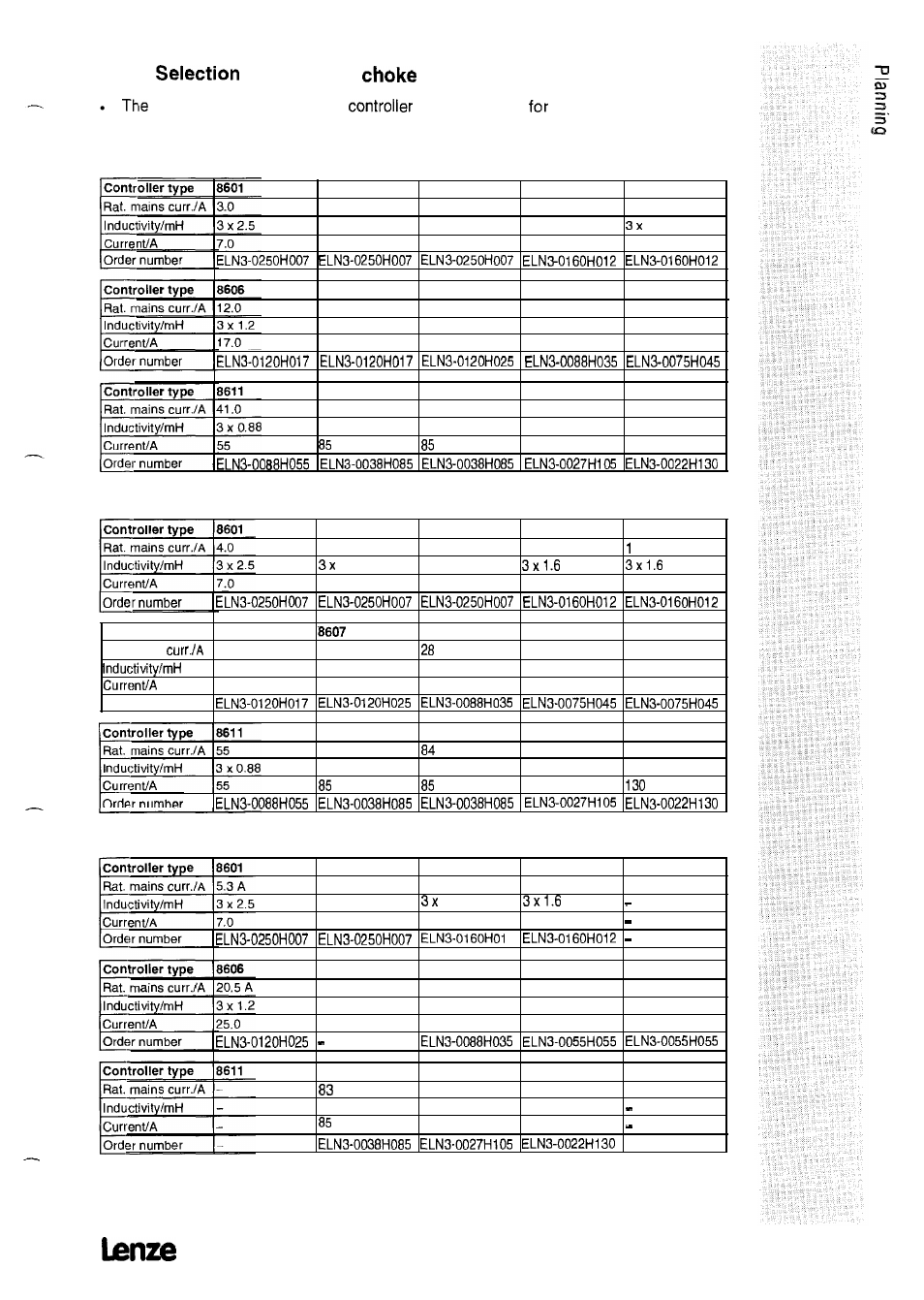 1 of the mains | Lenze 8615E User Manual | Page 45 / 158