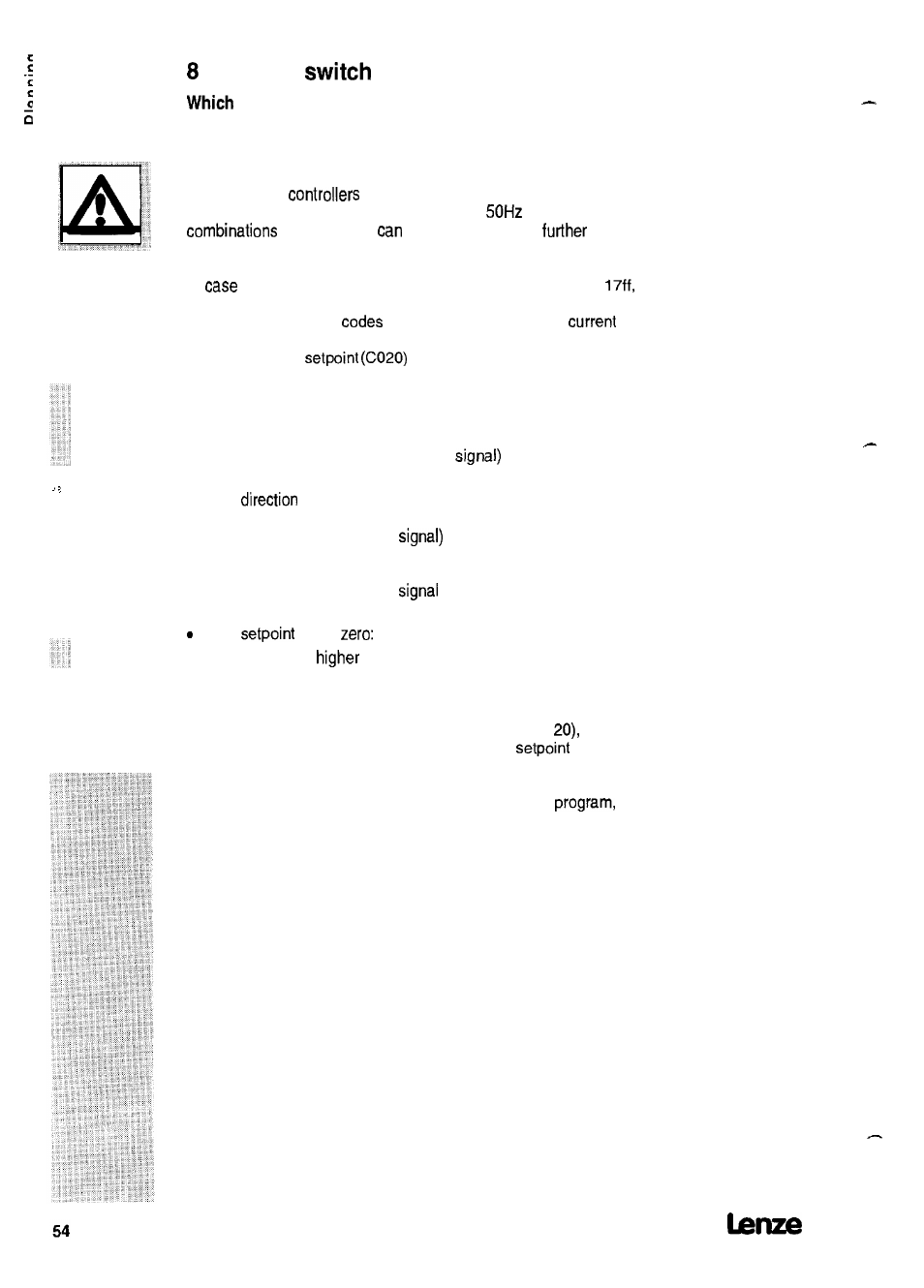 Initial on | Lenze 8615E User Manual | Page 56 / 158