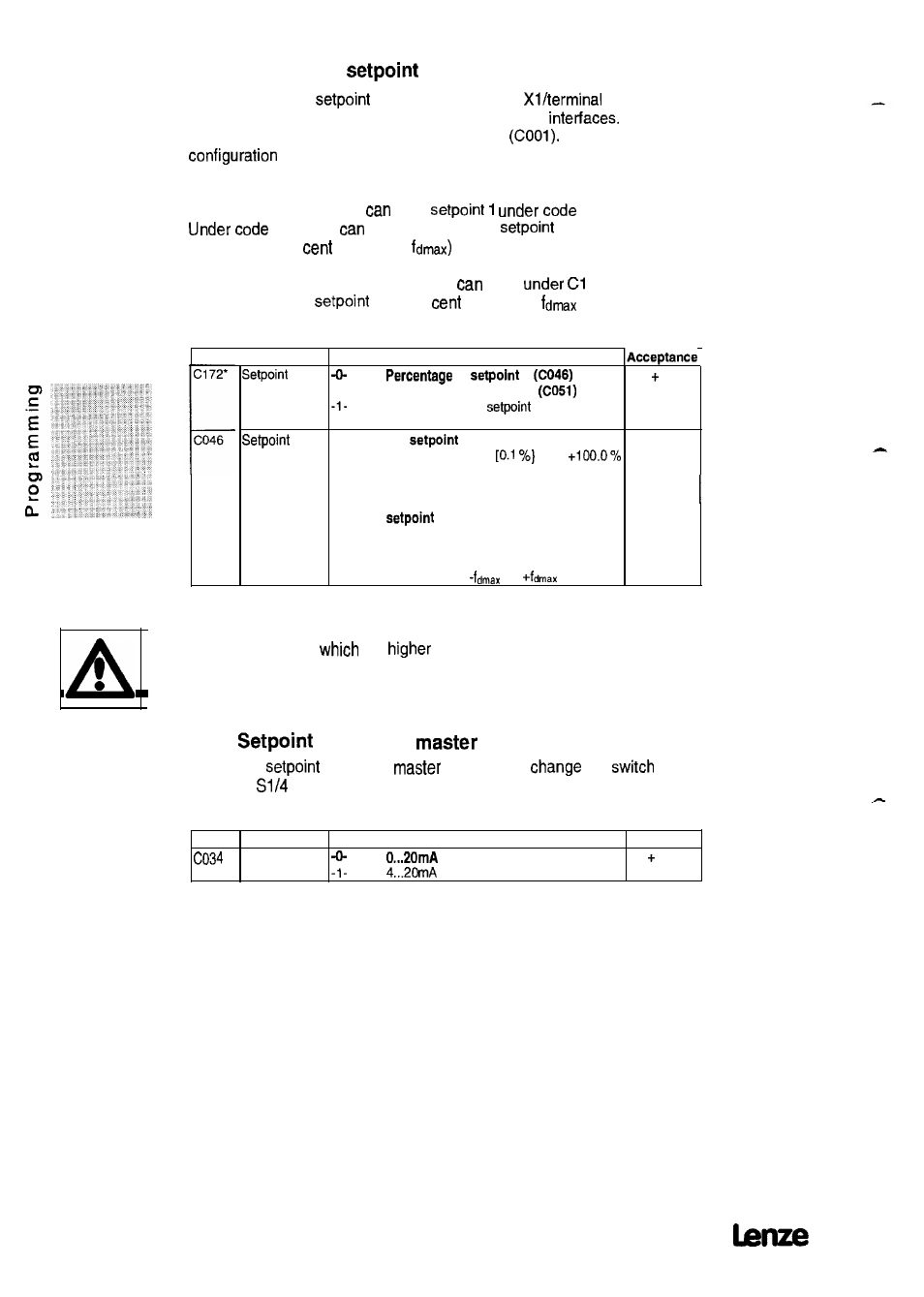 4 features of 1, 1 input with current | Lenze 8615E User Manual | Page 68 / 158