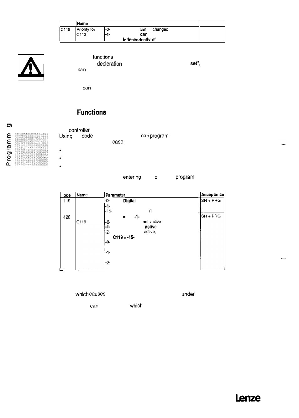 2 reset trip | Lenze 8615E User Manual | Page 84 / 158