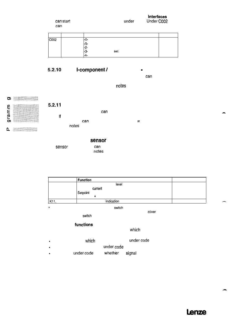 Reset d-component dancer-position controller, Suppression of the dancer-position controller, 12 reset of the compensation | 3 freely assignable digital outputs, relay output | Lenze 8615E User Manual | Page 92 / 158