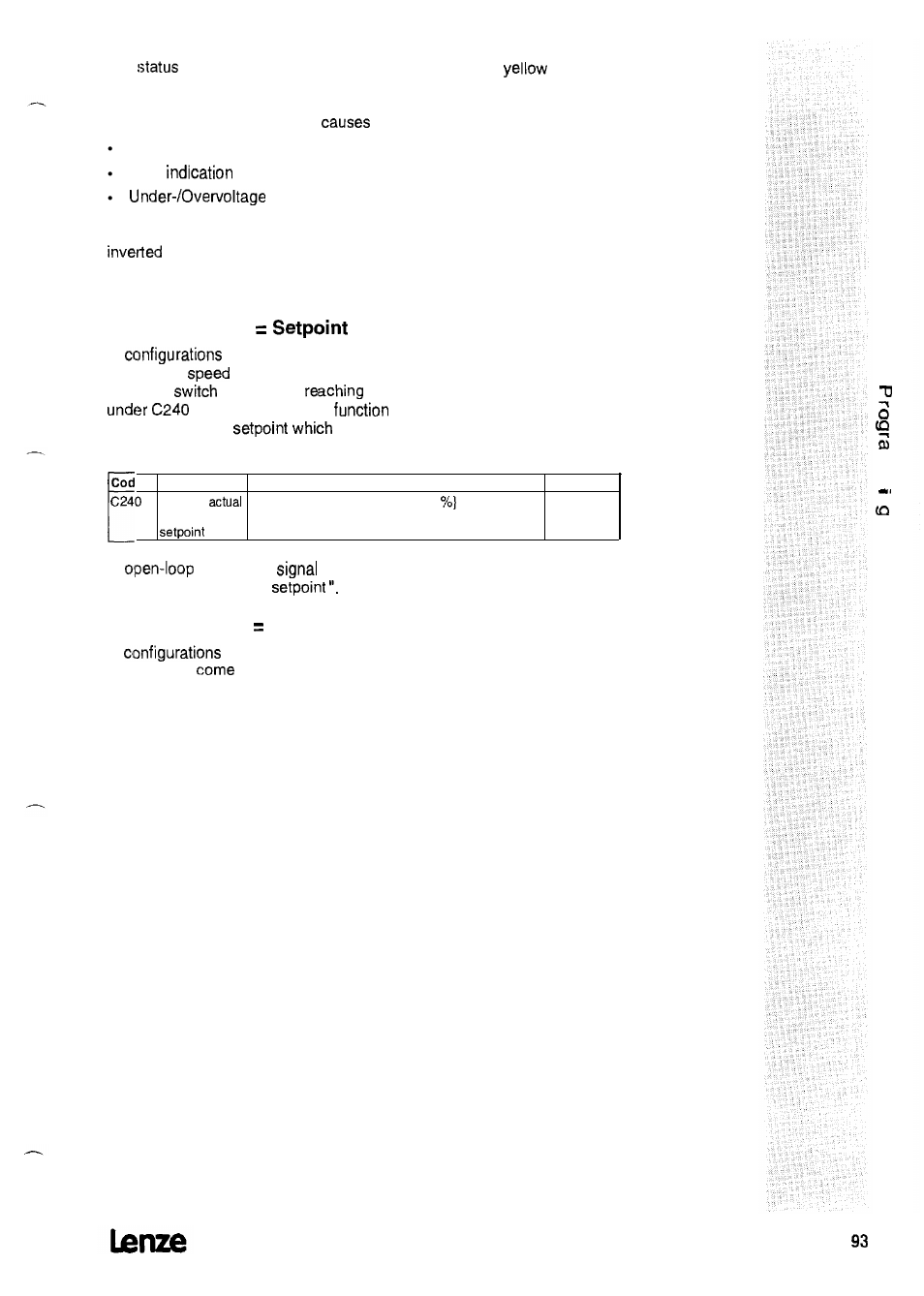 7 act. value, 8 act. value 0 | Lenze 8615E User Manual | Page 95 / 158