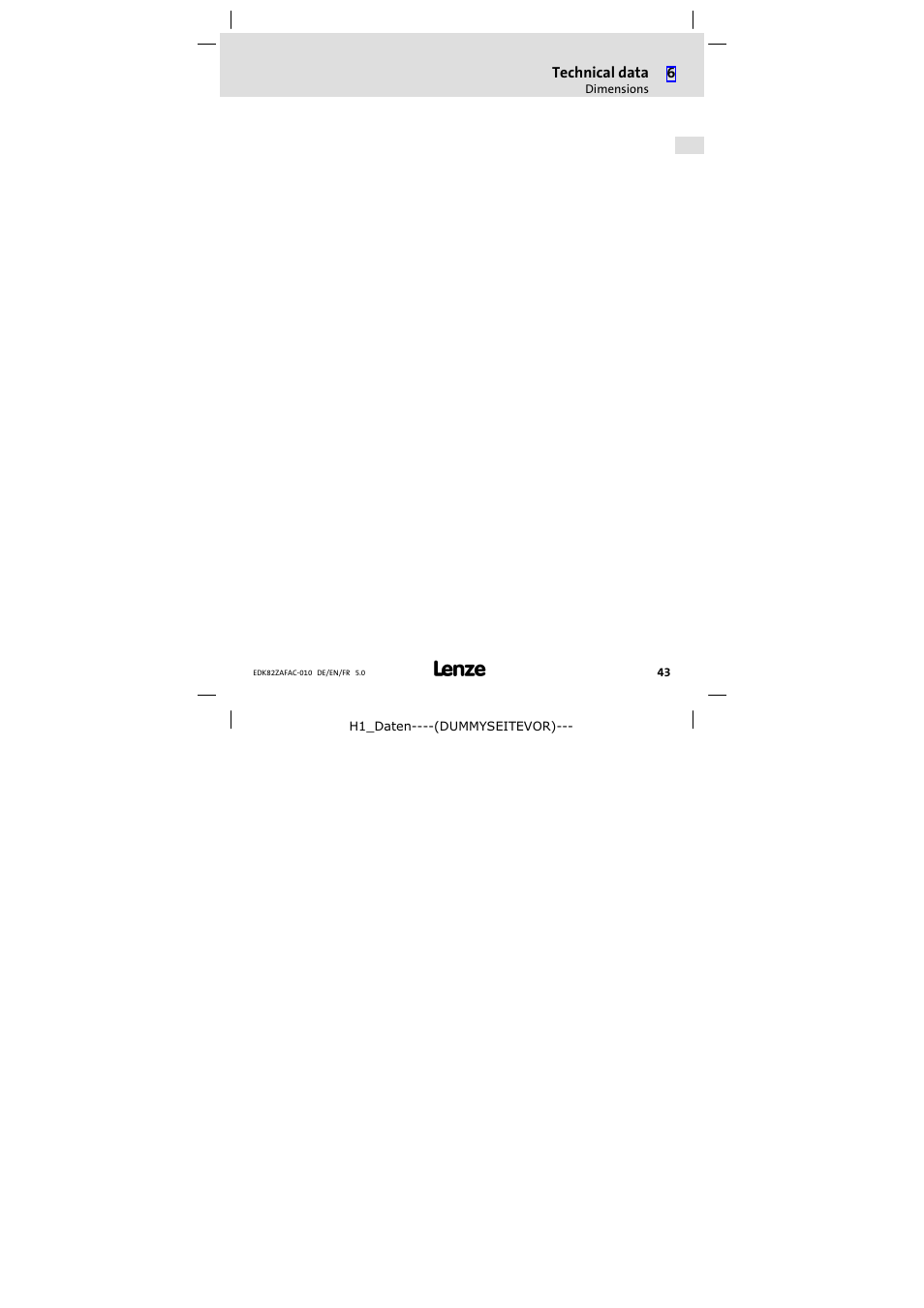 Lenze E82ZAFAC010 User Manual | Page 43 / 66