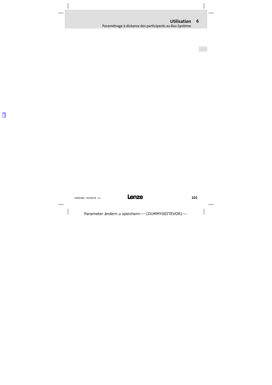 Lenze E82ZBC User Manual | Page 101 / 102