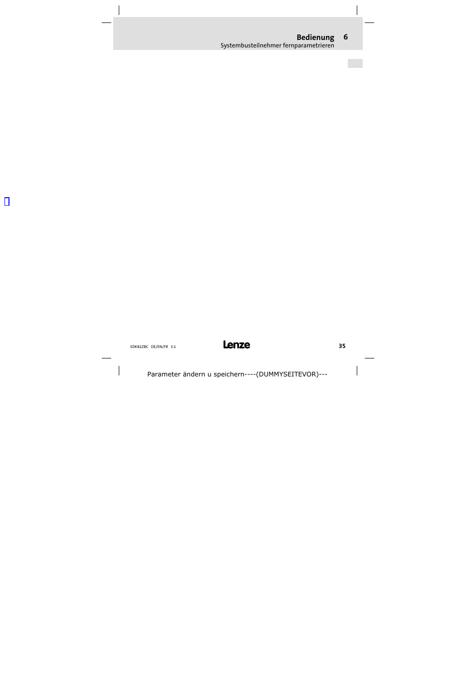 Lenze E82ZBC User Manual | Page 35 / 102