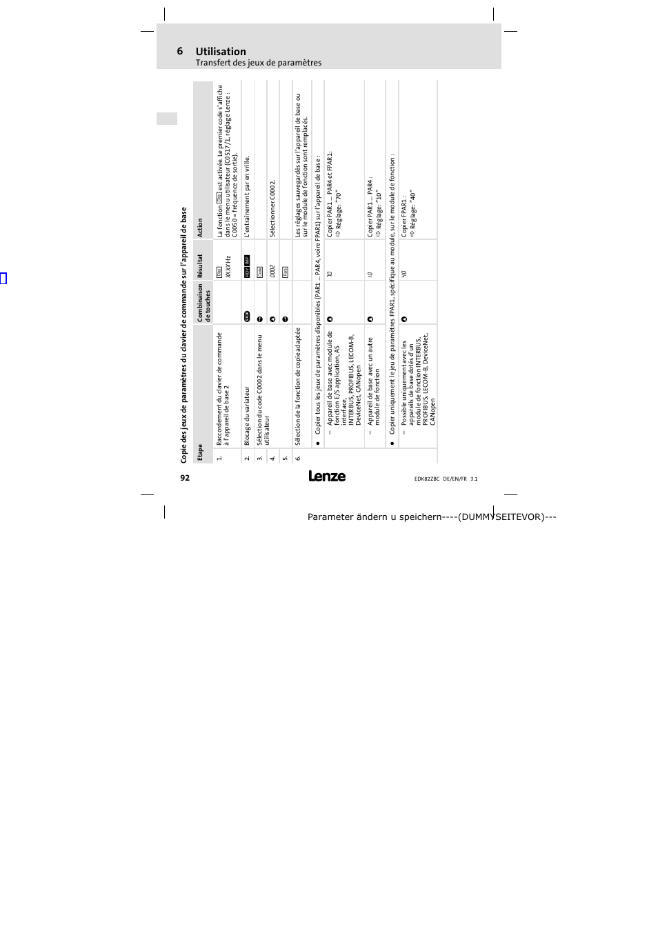 6 utilisation | Lenze E82ZBC User Manual | Page 92 / 102