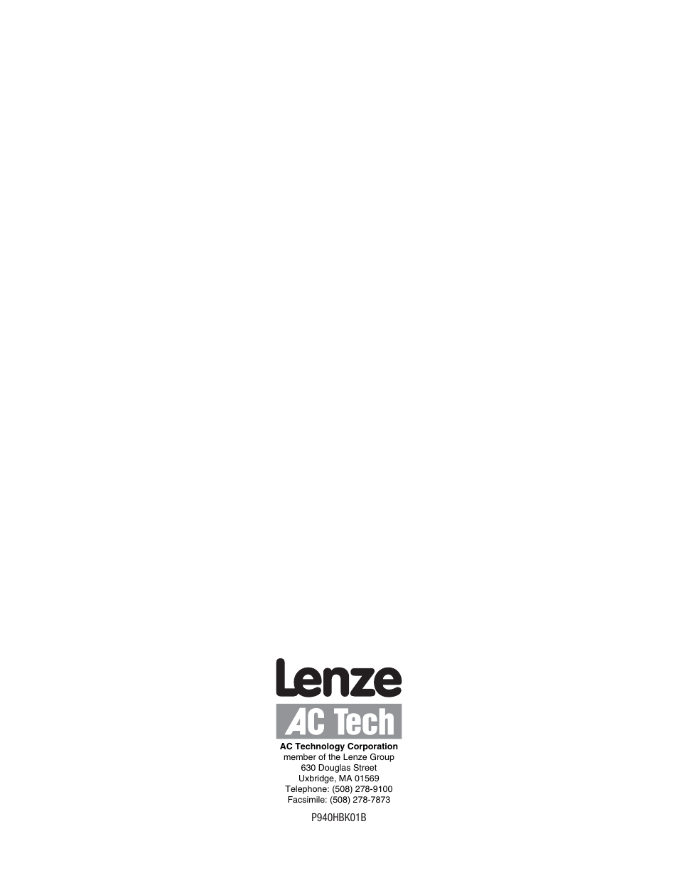 Lenze E94P v2.0 User Manual | Page 9 / 9