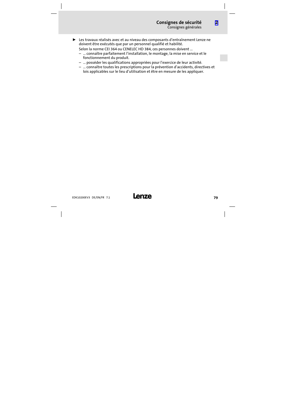 Lenze EPL1020x−EI User Manual | Page 79 / 110