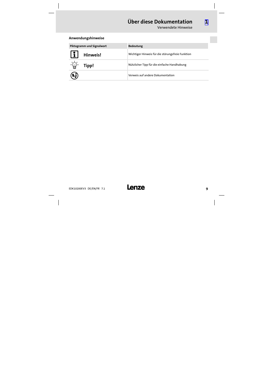 Lenze EPL1020x−EI User Manual | Page 9 / 110