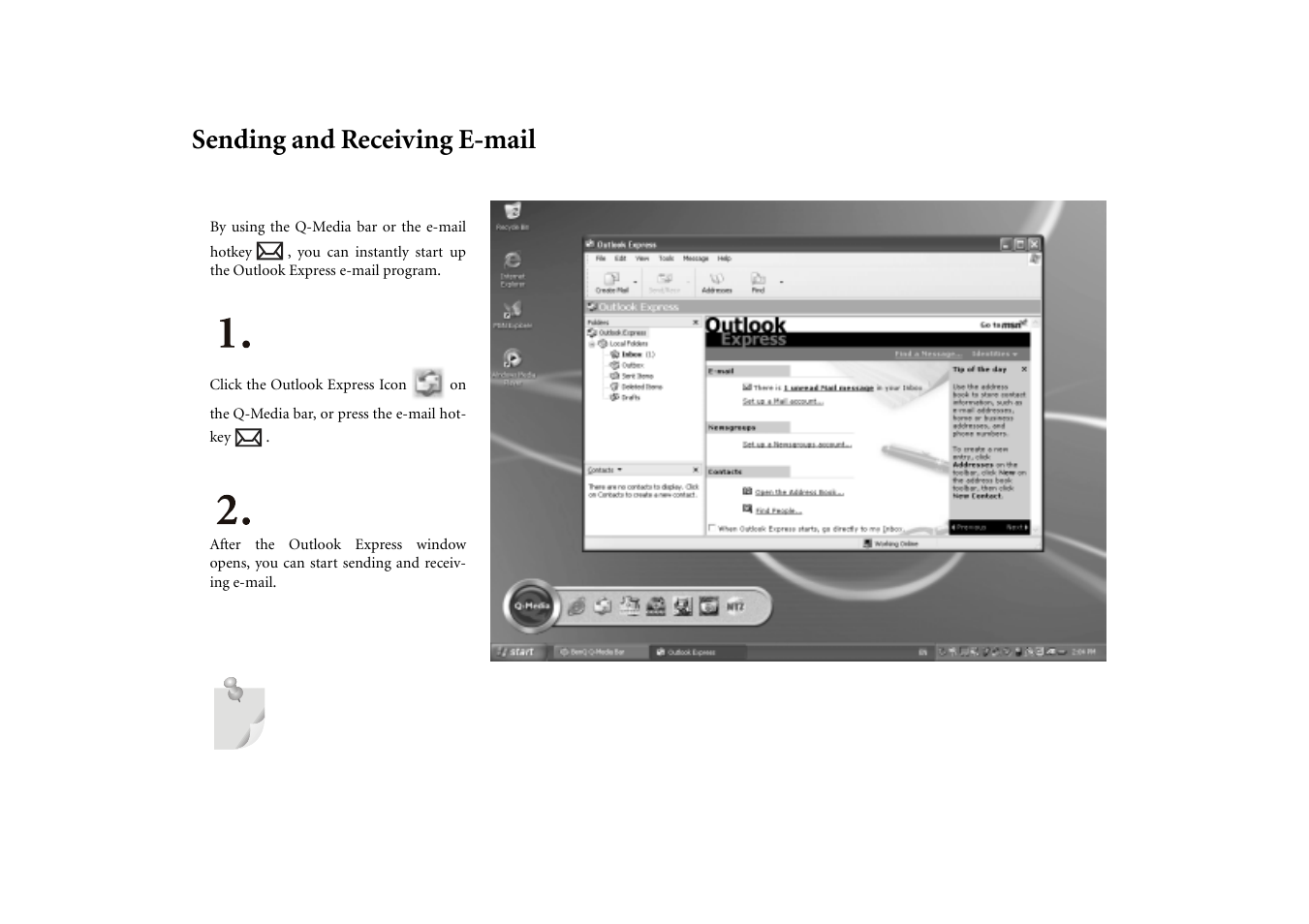 Sending and receiving e-mail | BenQ Joybook 5000 User Manual | Page 15 / 40