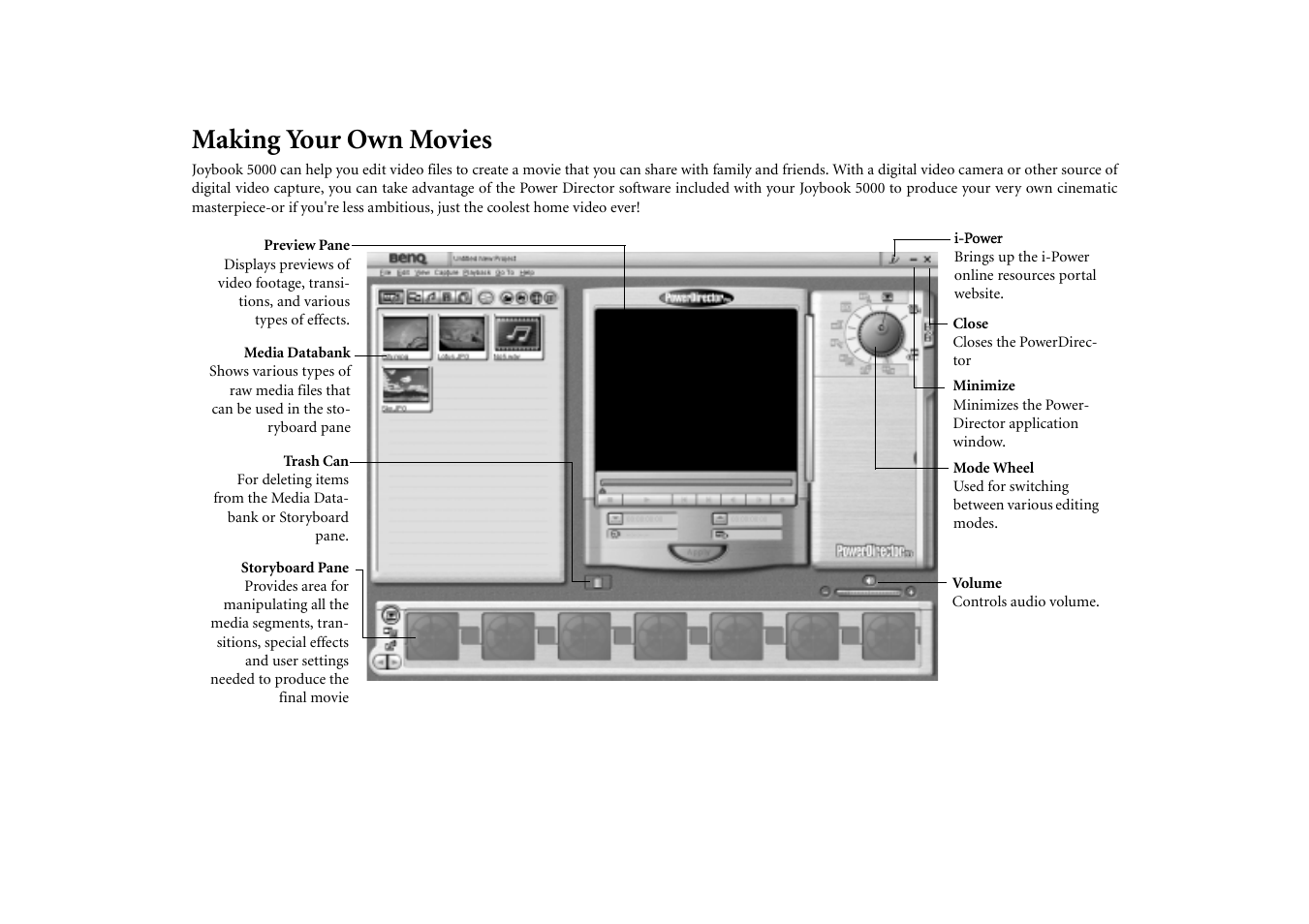 Making your own movies | BenQ Joybook 5000 User Manual | Page 20 / 40