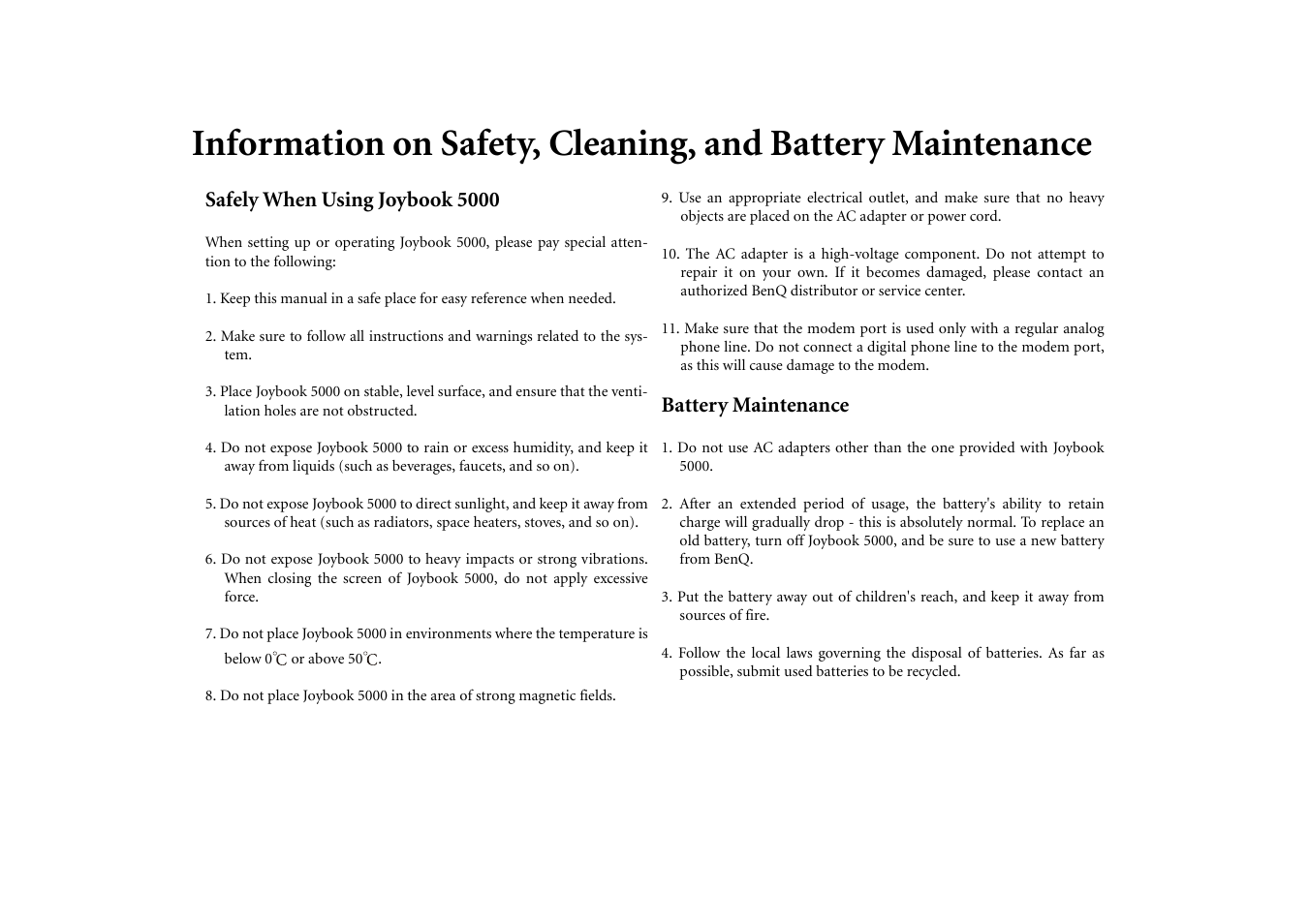 BenQ Joybook 5000 User Manual | Page 36 / 40