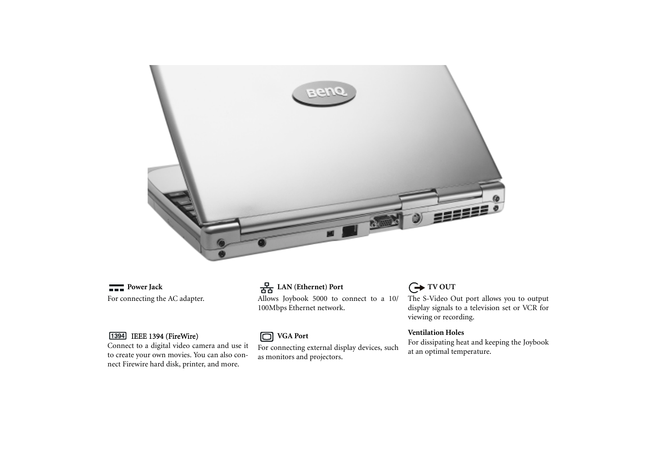BenQ Joybook 5000 User Manual | Page 4 / 40