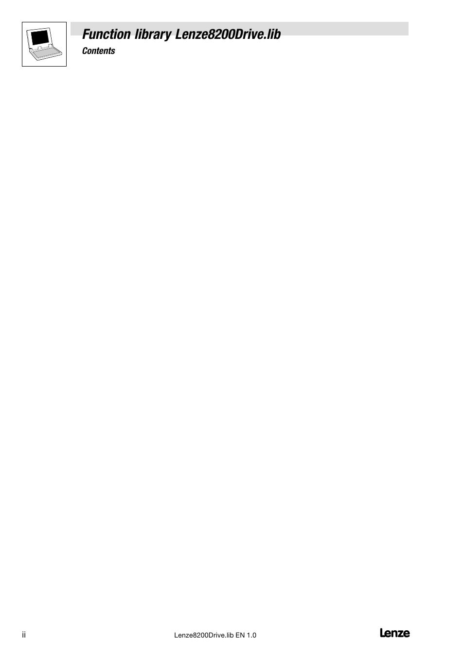 Function library lenze8200drive.lib | Lenze DDS Function library 8200 Drive User Manual | Page 4 / 28