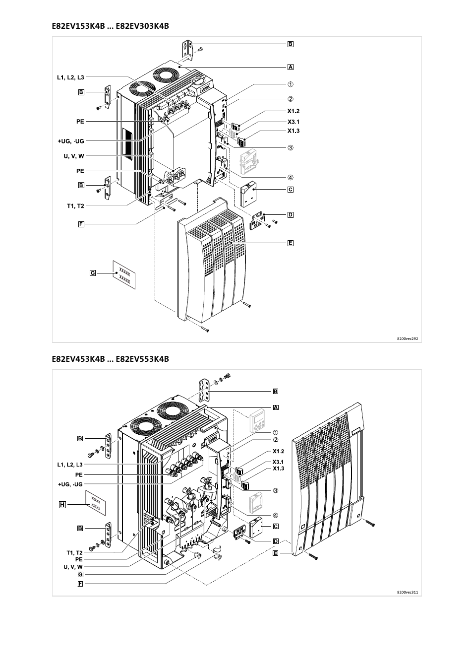 Lenze E82EV 8200 vector 15kW-90kW User Manual | Page 3 / 288