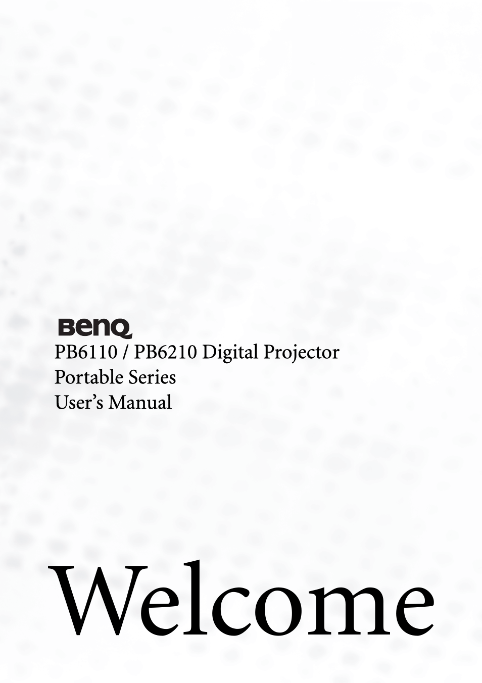 BenQ PB6110 User Manual | 47 pages