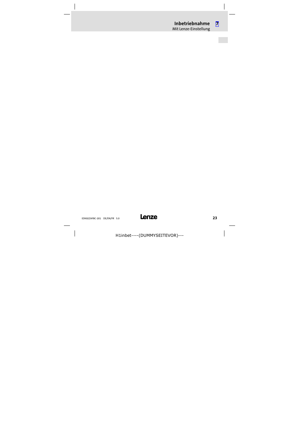Lenze E82ZAFBC201 User Manual | Page 23 / 64