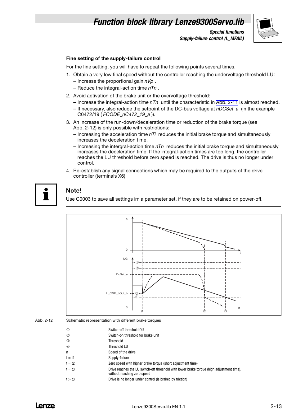 Function block library lenze9300servo.lib | Lenze DDS Function library 9300 Servo User Manual | Page 23 / 29