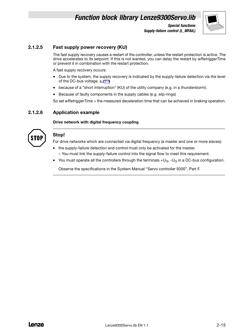 Function block library lenze9300servo.lib | Lenze DDS Function library 9300 Servo User Manual | Page 25 / 29