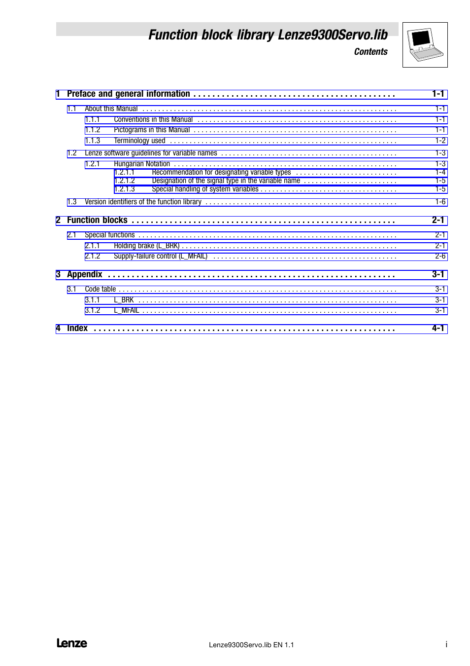 Lenze DDS Function library 9300 Servo User Manual | Page 3 / 29