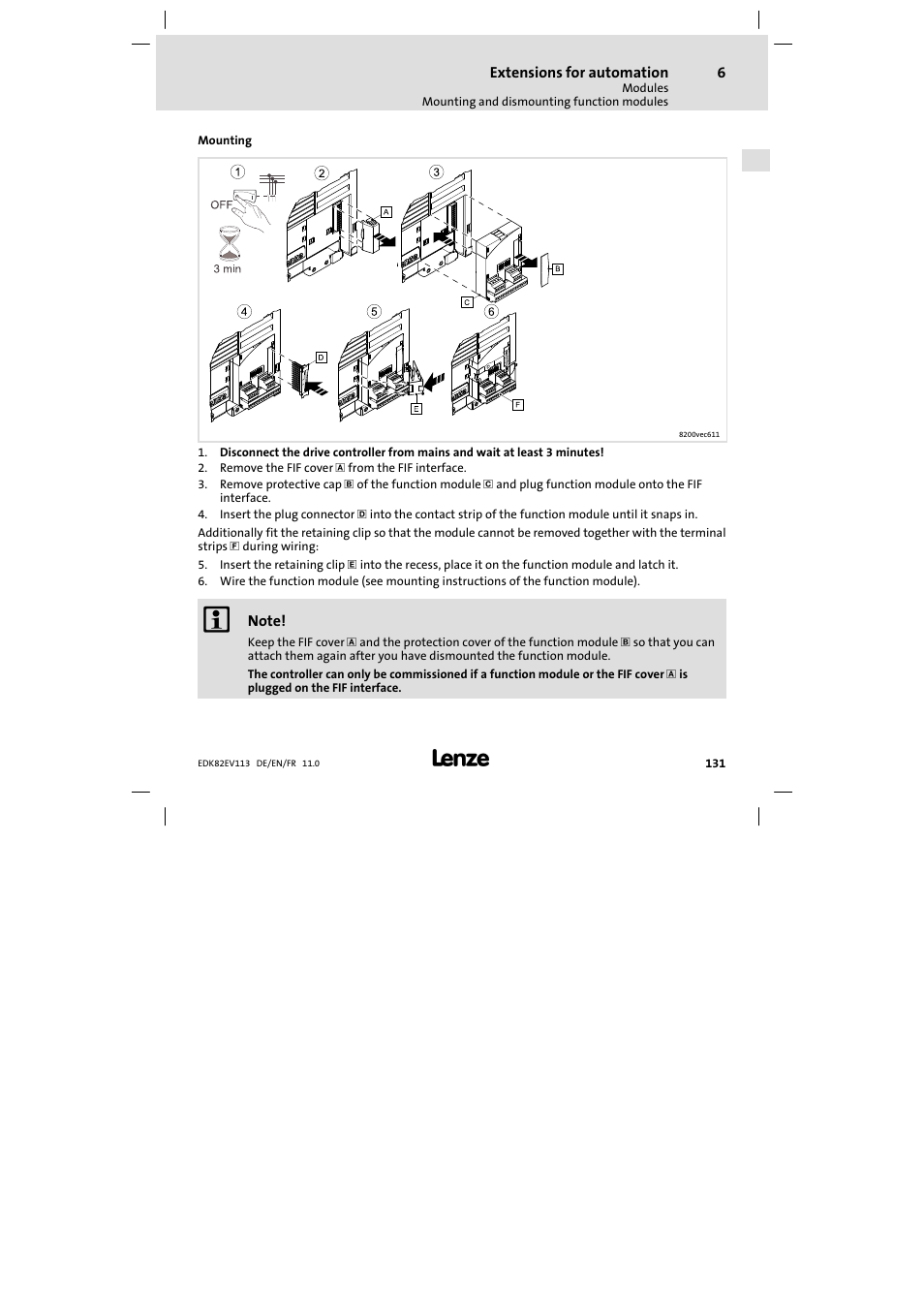 Lenze E82EV 8200 User Manual | Page 131 / 246