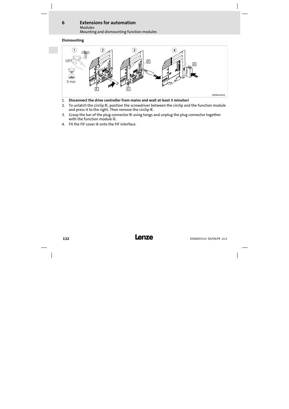 Lenze E82EV 8200 User Manual | Page 132 / 246
