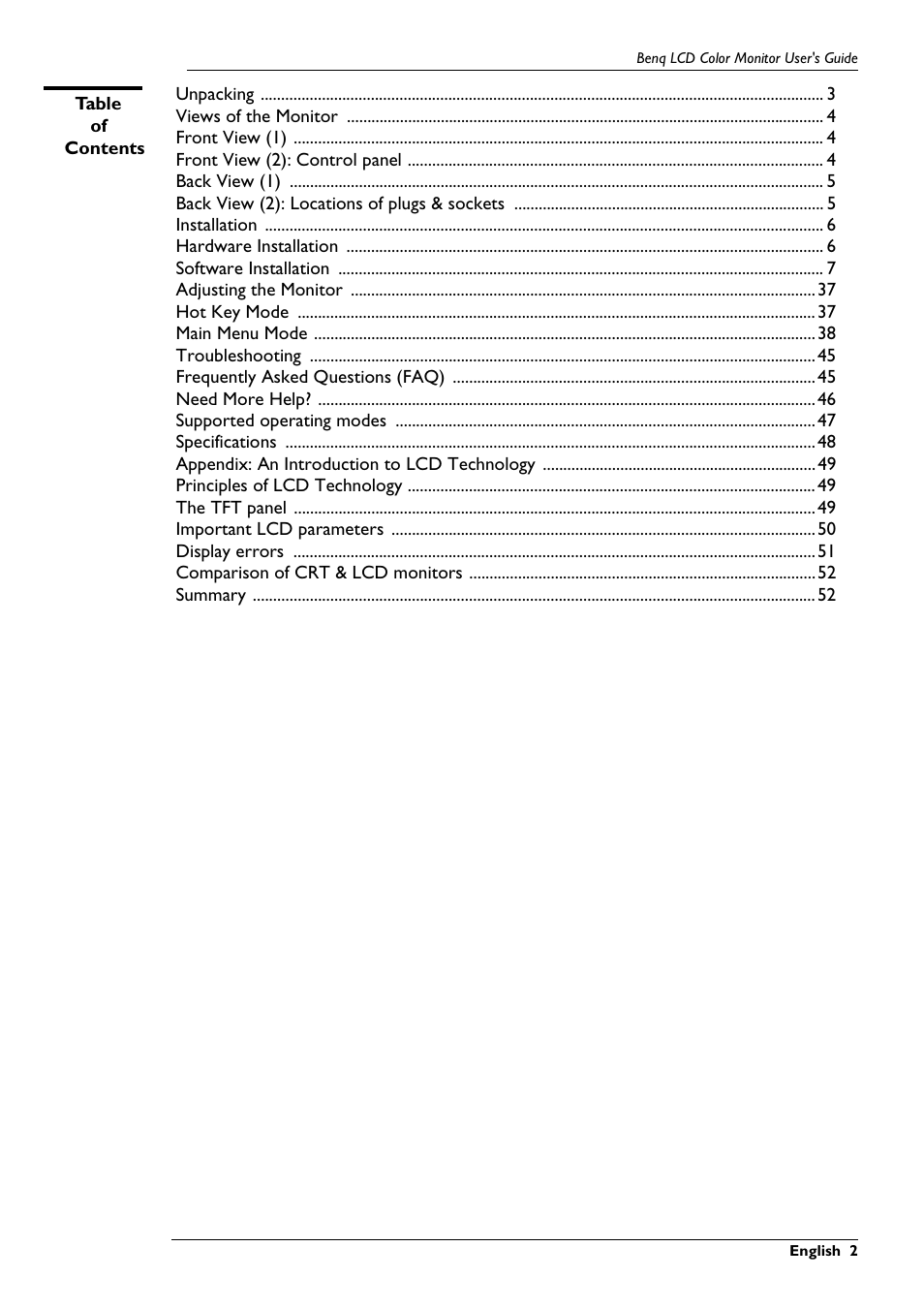 BenQ FP781 User Manual | Page 3 / 23