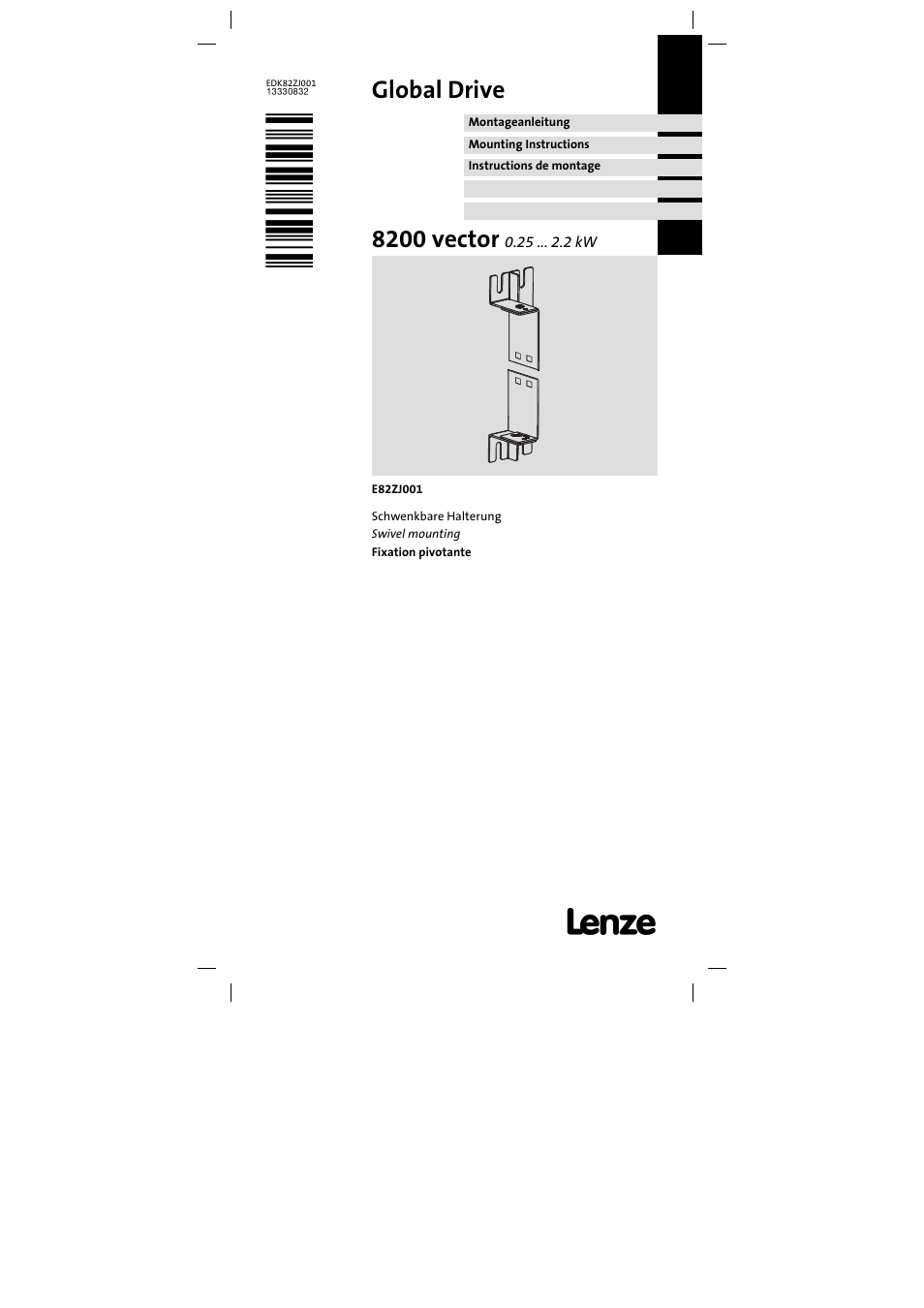 Lenze E82ZJ001 User Manual | 8 pages