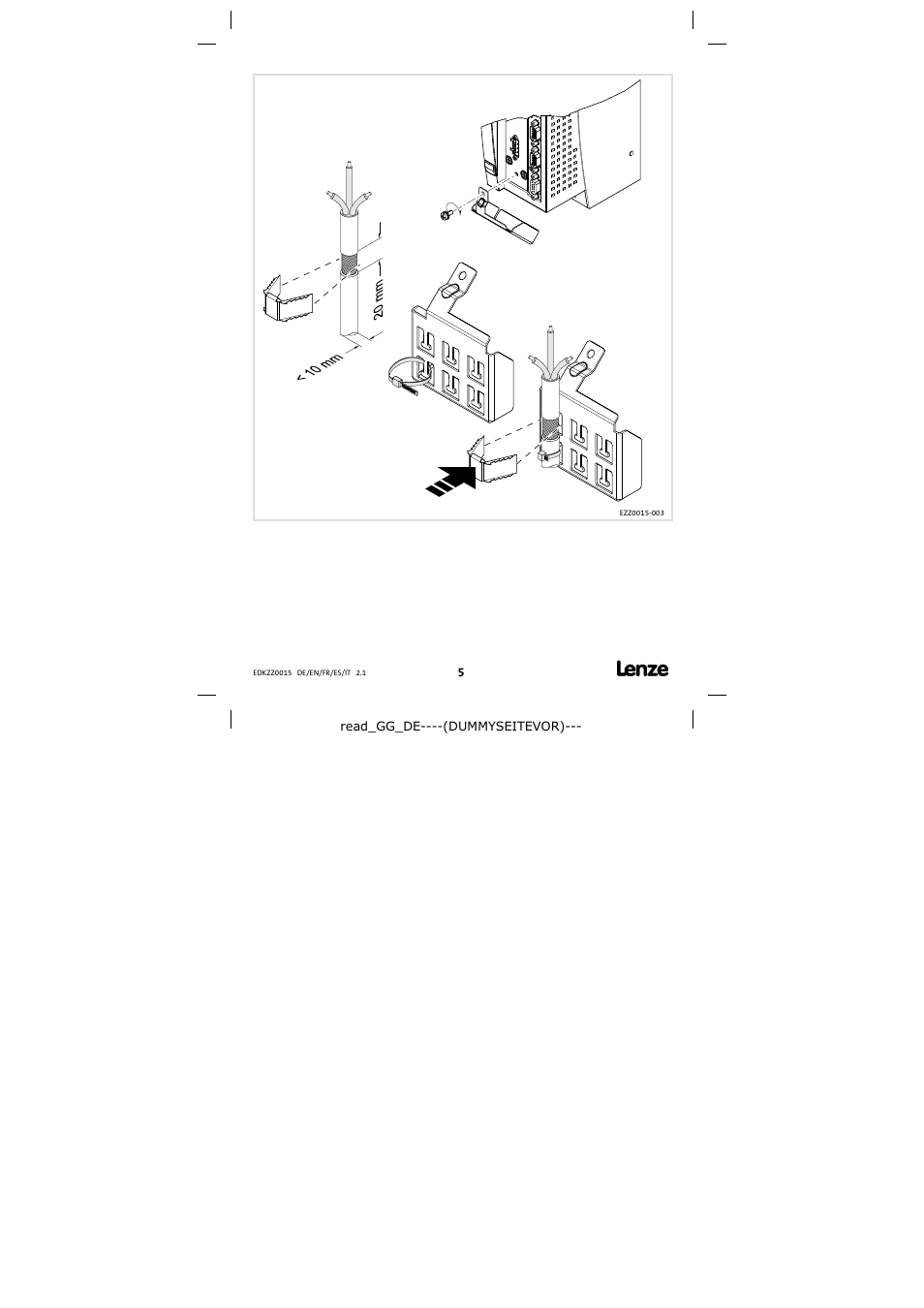 Lenze EZZ0015 User Manual | Page 5 / 8