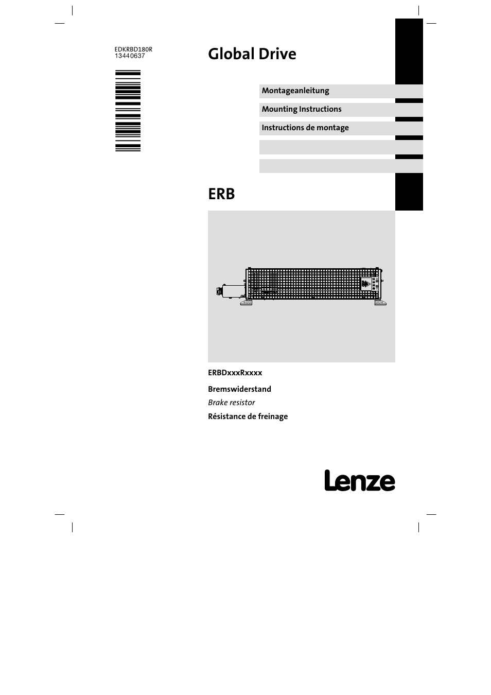 Lenze ERBDxxxRxxxx User Manual | 86 pages