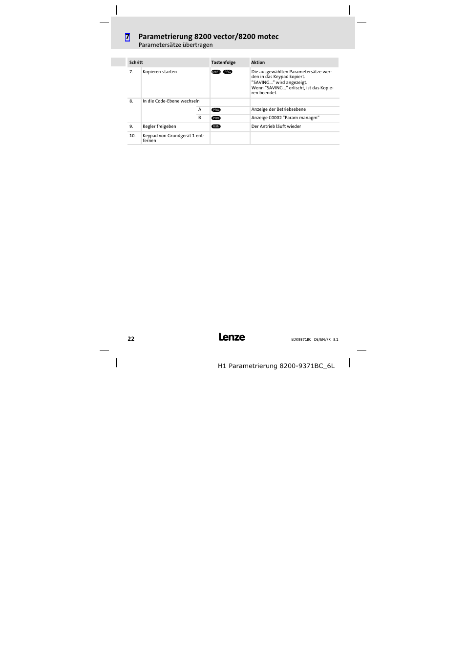 Lenze EMZ9371BC User Manual | Page 22 / 182