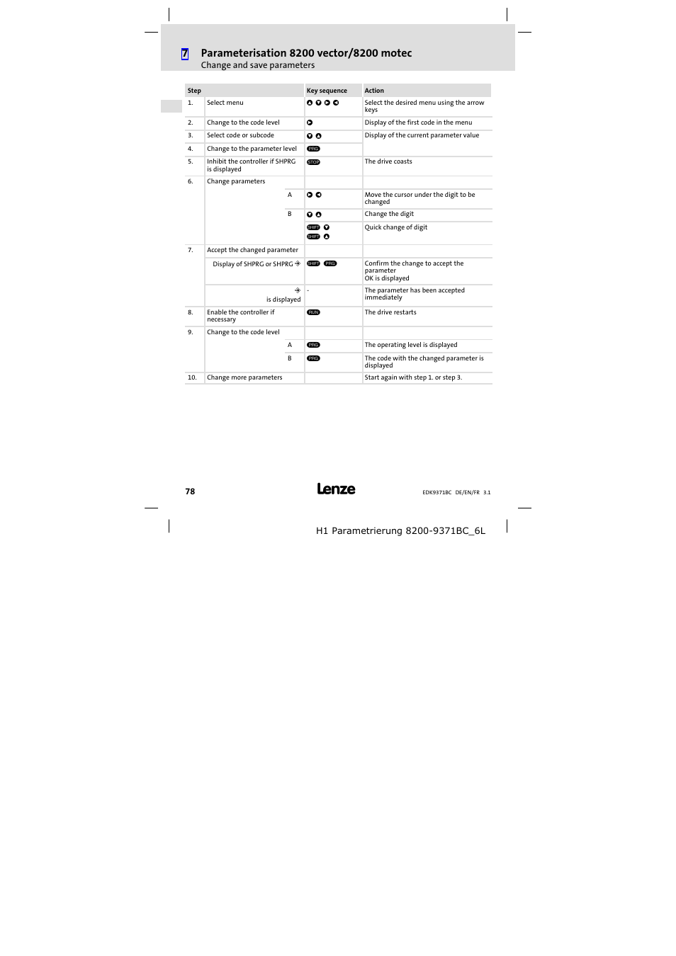 Lenze EMZ9371BC User Manual | Page 78 / 182