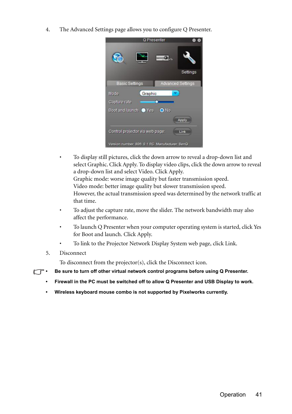 BenQ Digital Projector MS612ST User Manual | Page 41 / 68