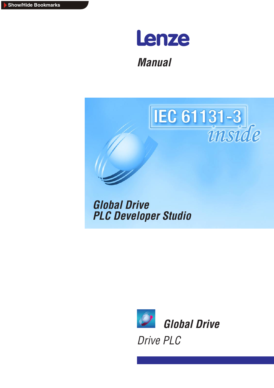 Lenze Global Drive PLC Developer Studio User Manual | 129 pages
