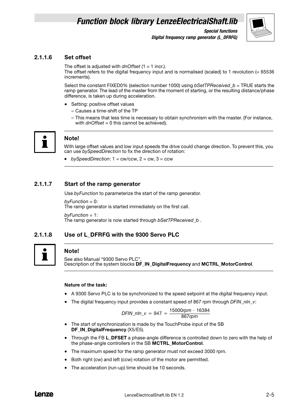 Function block library lenzeelectricalshaft.lib | Lenze DDS Global Drive PLC Developer Studio User Manual | Page 15 / 45