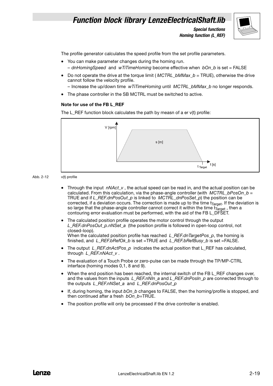 Function block library lenzeelectricalshaft.lib | Lenze DDS Global Drive PLC Developer Studio User Manual | Page 29 / 45