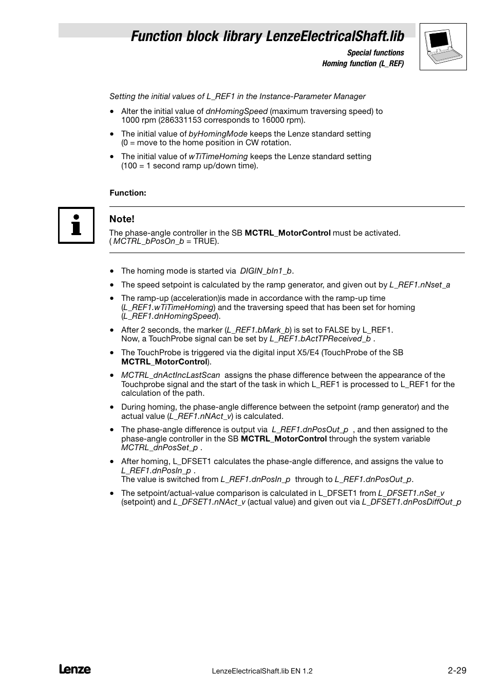 Function block library lenzeelectricalshaft.lib | Lenze DDS Global Drive PLC Developer Studio User Manual | Page 39 / 45