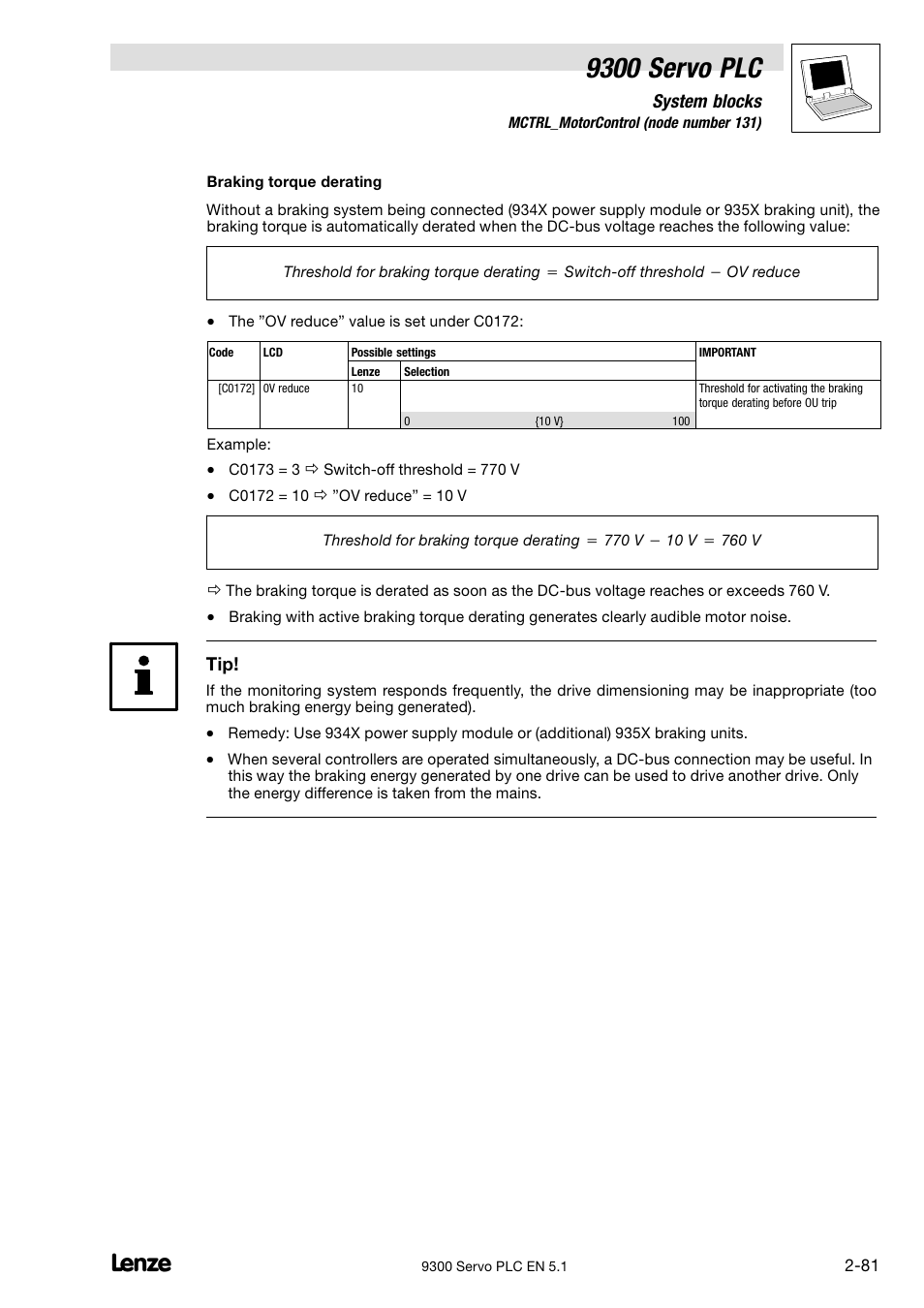 9300 servo plc | Lenze DDS Target 9300 Servo PLC V8.x User Manual | Page 87 / 169