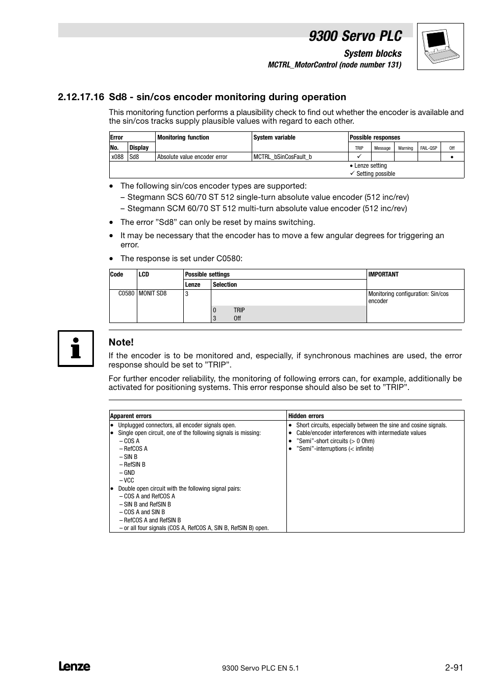 9300 servo plc, System blocks | Lenze DDS Target 9300 Servo PLC V8.x User Manual | Page 97 / 169