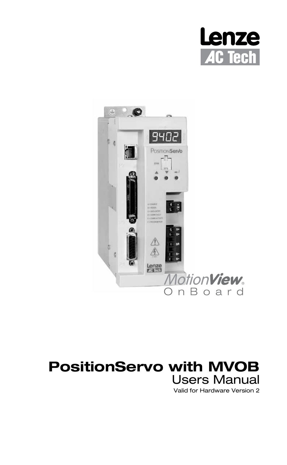 Lenze E94P PositionServo with MVOB User Manual | 102 pages