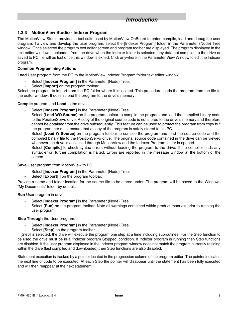 Introduction | Lenze E94P PositionServo with MVOB User Manual | Page 11 / 140