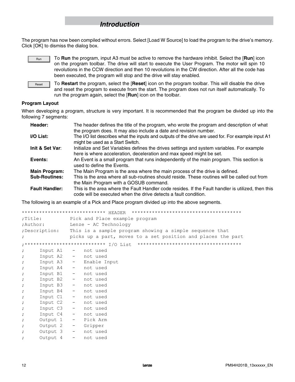Introduction | Lenze E94P PositionServo with MVOB User Manual | Page 14 / 140