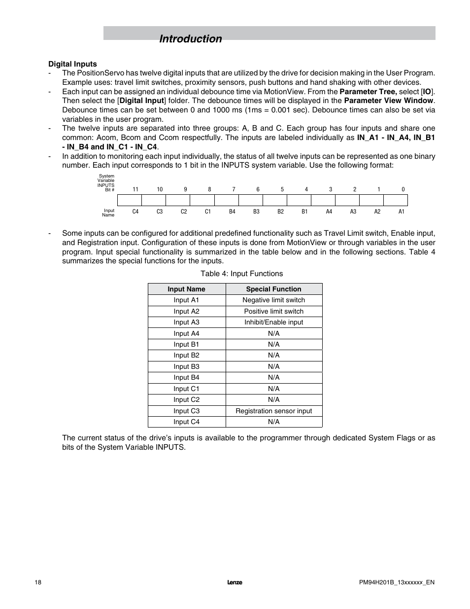 Introduction | Lenze E94P PositionServo with MVOB User Manual | Page 20 / 140